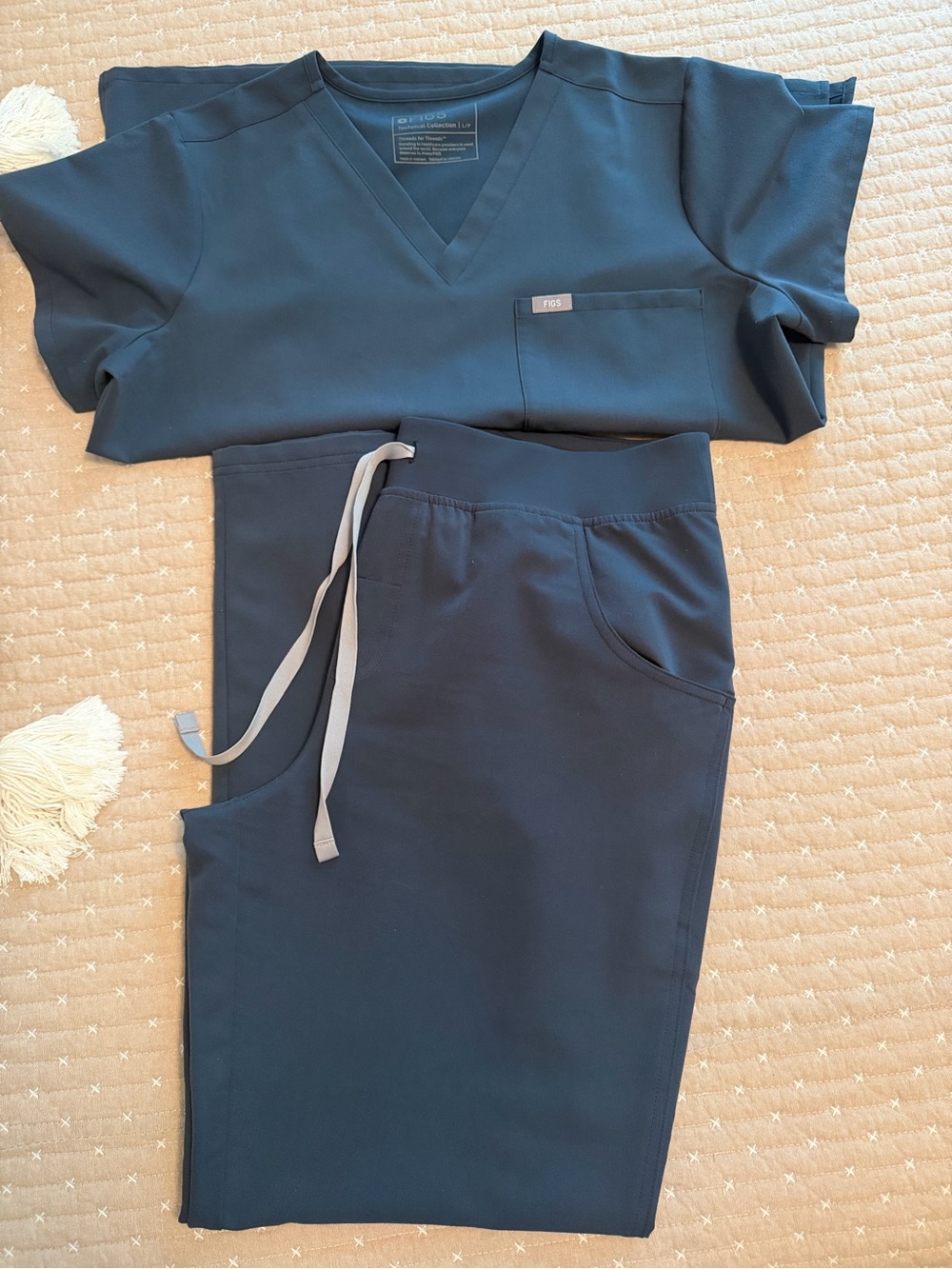 Figs Technical Collection Scrub Set in Dark Harbor